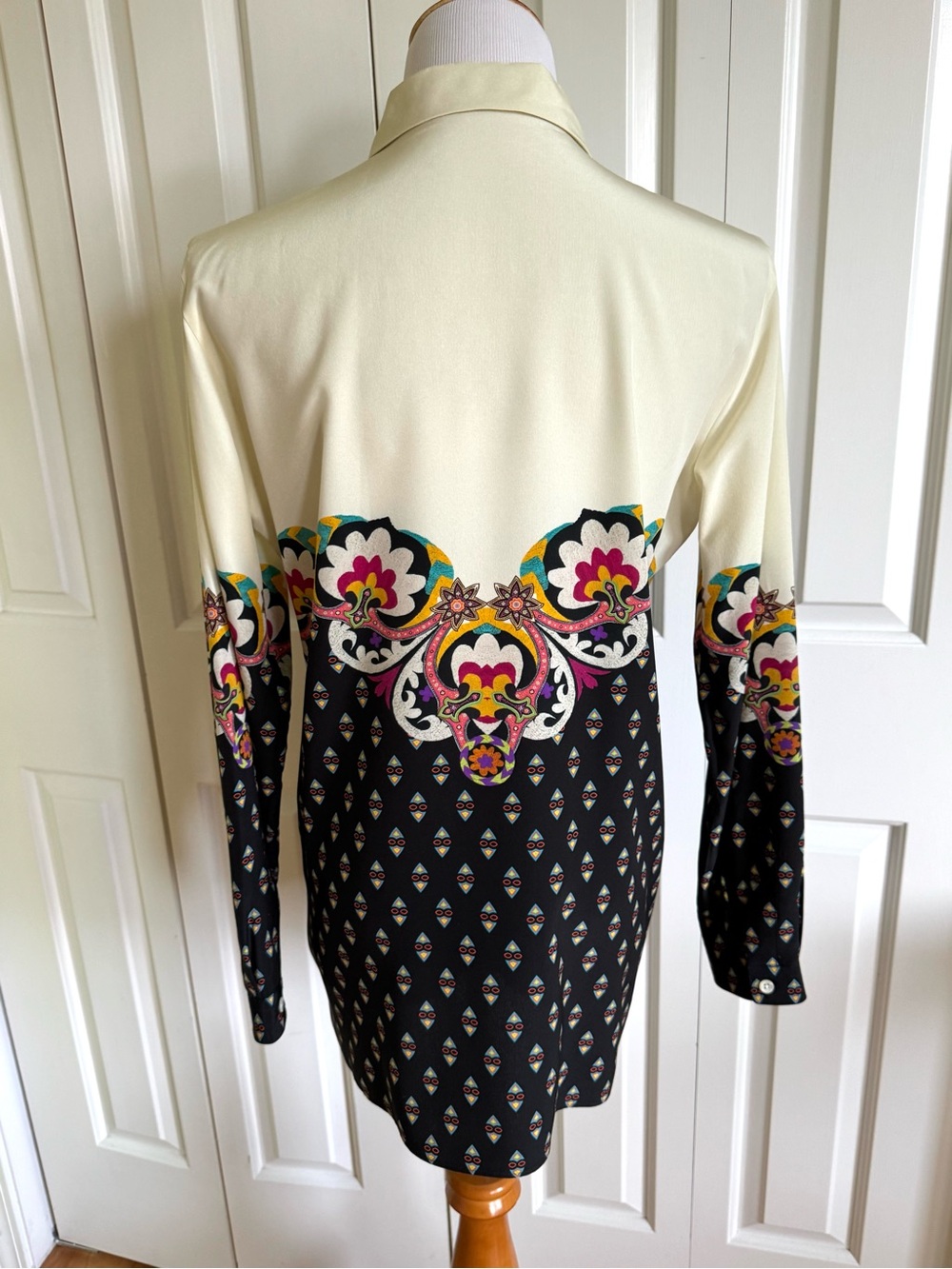 ETRO Multicolor Silk Blouse 10/46 ITALY - Picture 2 of 7